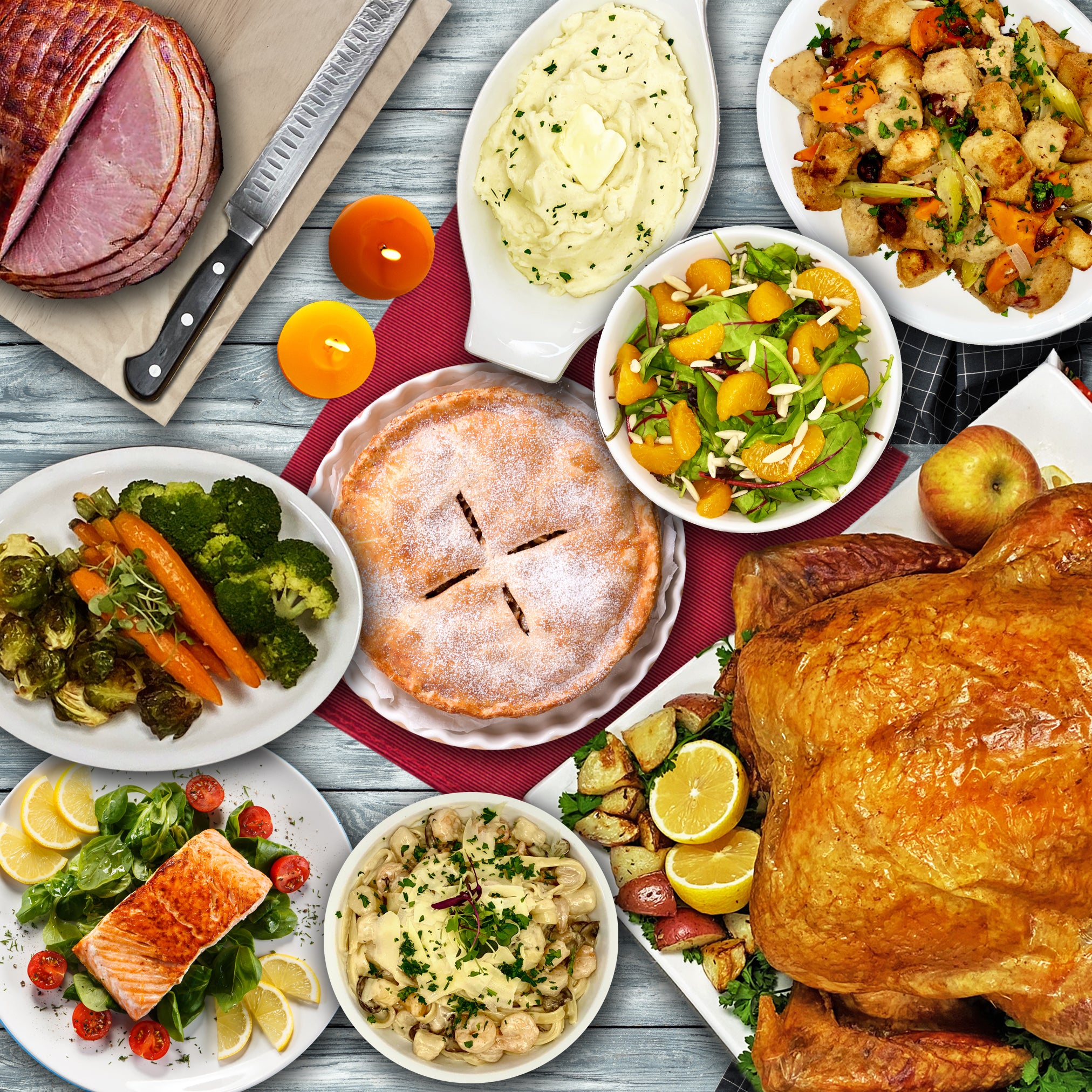 Deluxe Thanksgiving | Holiday Dinner Catering Package (Serves 4)